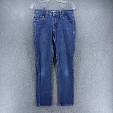 Levis Mid Rise Skinny Jeans Women 8M Dark Wash Stretch 685750006