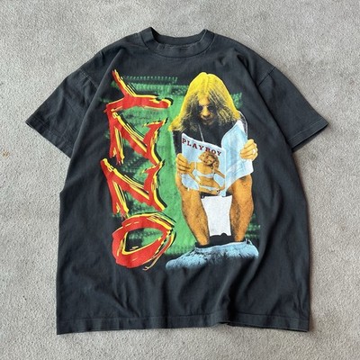 Ozzy Osbourne Playboy Toilet Vintage REPRINT All Sport Tag Band T