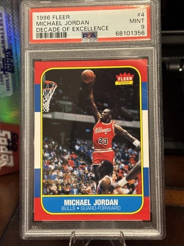 1996 Fleer Decade Of Excellence #4 Michael Jordan Decade Of Excellence PSA 9