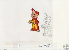 ALVIN & CHIPMUNKS 3-CEL SET-UP & 3 MATCHING PROD PENCIL