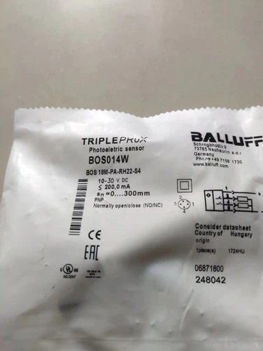 Balluff BOS014W BOS 18M-PA-RH22-S4 sensore interruttore fotoelettrico nuovo uno - Foto 1 di 3