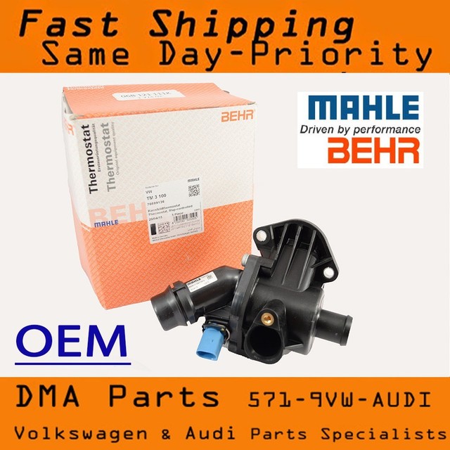 OEM MAHLE Audi A4 1.8T B6 Engine Coolant Thermostat Housing 02 03 04 05