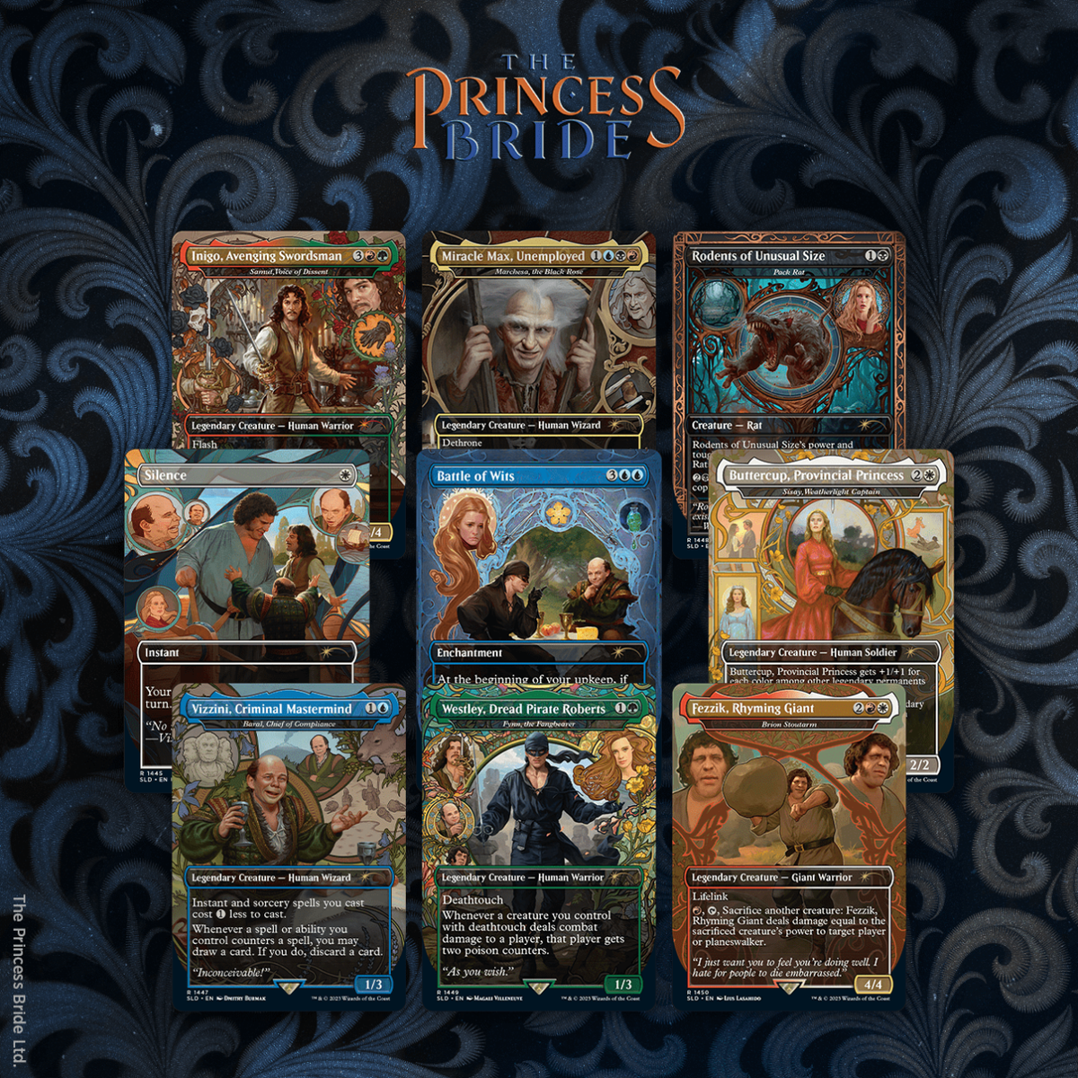 MTG secret lair プレイマット未使用品　8枚セット Magic the Gathering (MTG) Secret Lair x The Princess Bride (Non