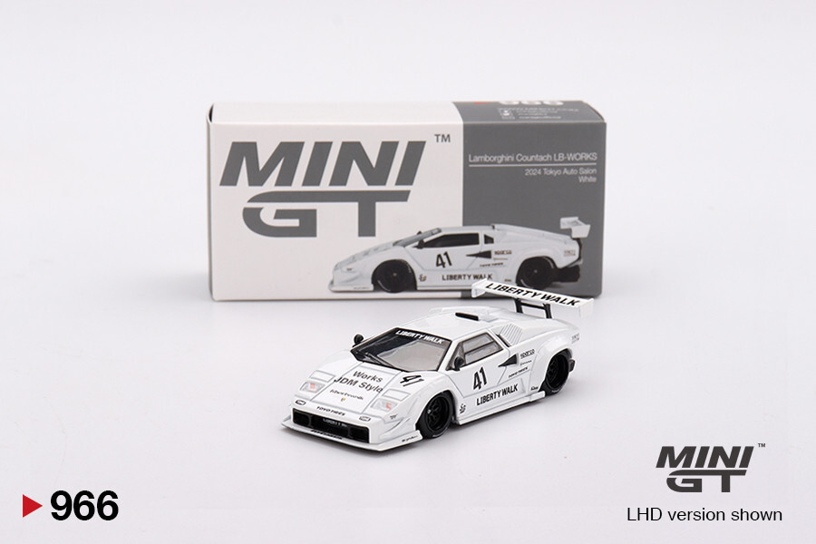 ミニカー MINI GT Lamborghini Countach LB-WORKS MINI GT Lamborghini Countach LB-WORKS White 2024 Tokyo Auto