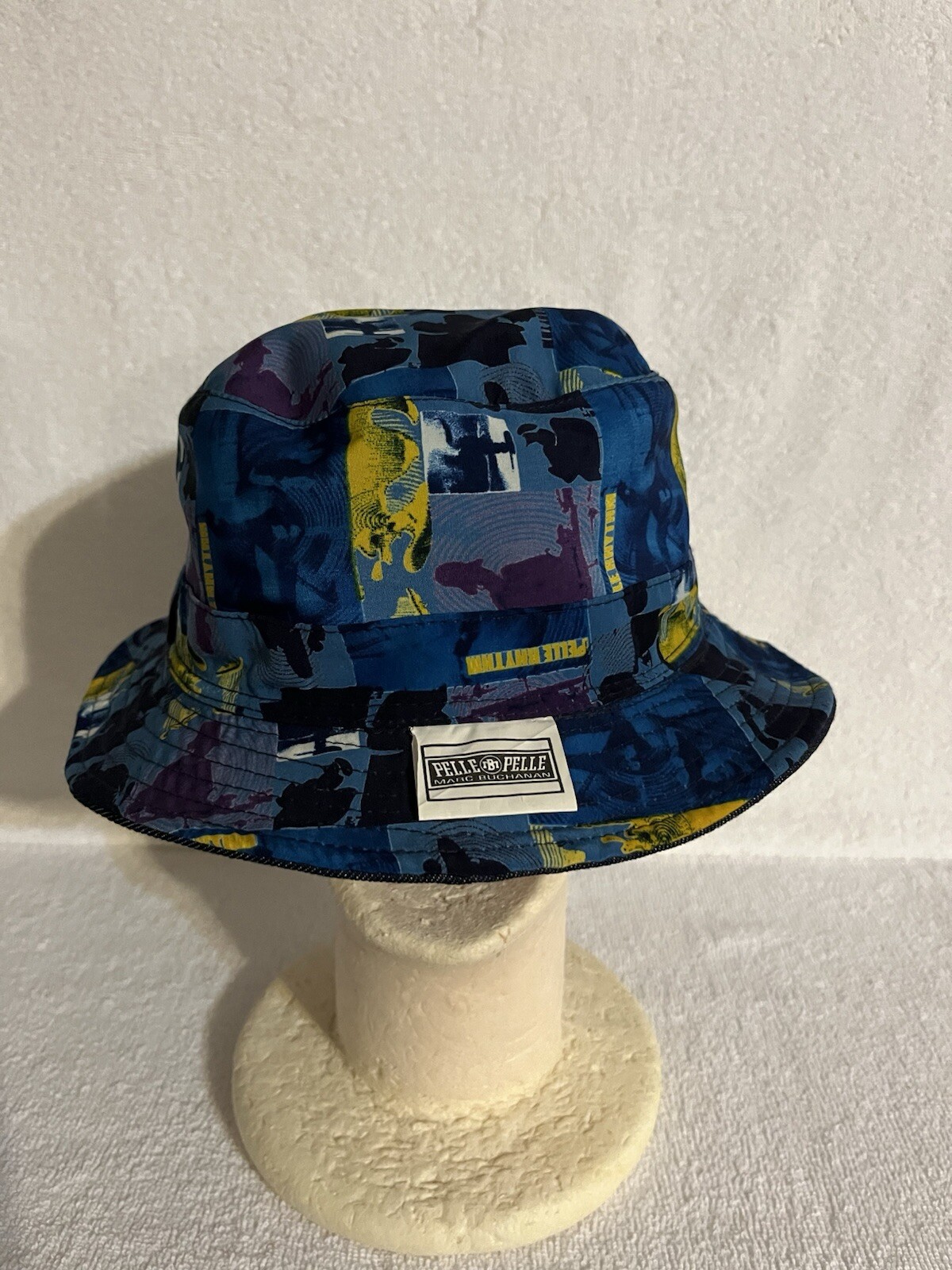 Vintage Pelle Pelle Marc Buchanan Denim Reversible Bucket Unisex Hat