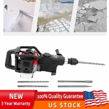 32.6cc 2 Stroke Gas Powered Demolition Jack Hammer Concrete Breaker Punch Drill