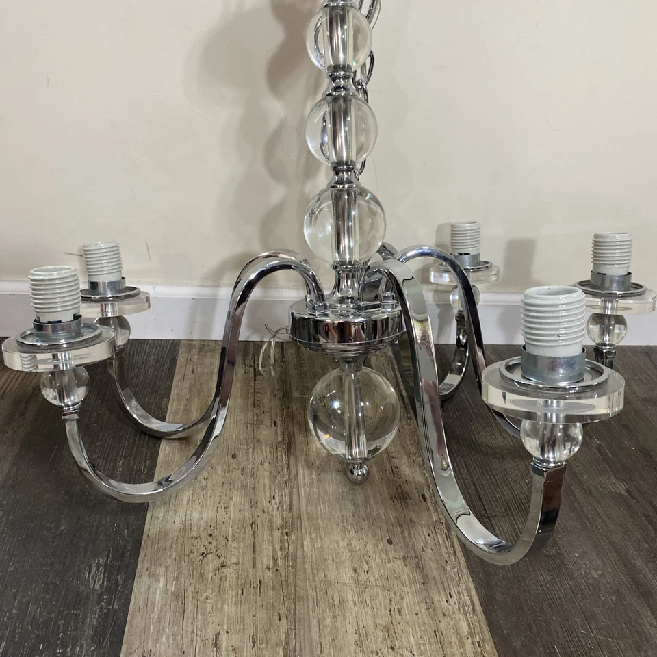 Candelabro contemporâneo Quoizel Inc DW5005C 5 braços cromado polido 27”x 26” - Imagem 2 de 4