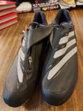 Adidas  SpeedTrap Cleats SZ 16 Black Metal Spikes Baseball/ Softball,Zipper &Tie