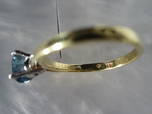 VINTAGE RING KOMPLETT GEPUNZT 18K MASSIV GOLD & PLATIN ECHT NATÜRLICHER SAPHIR - Bild 7 von 15
