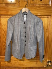 NWT J. Crew 198 Campbell Women  s Blazer In Donegal Gray Wool Sz 2 US