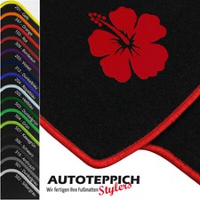 Fußmatten DRUCK HIBISKUS für Mercedes Benz E-Klasse C207 Coupe 2009-20