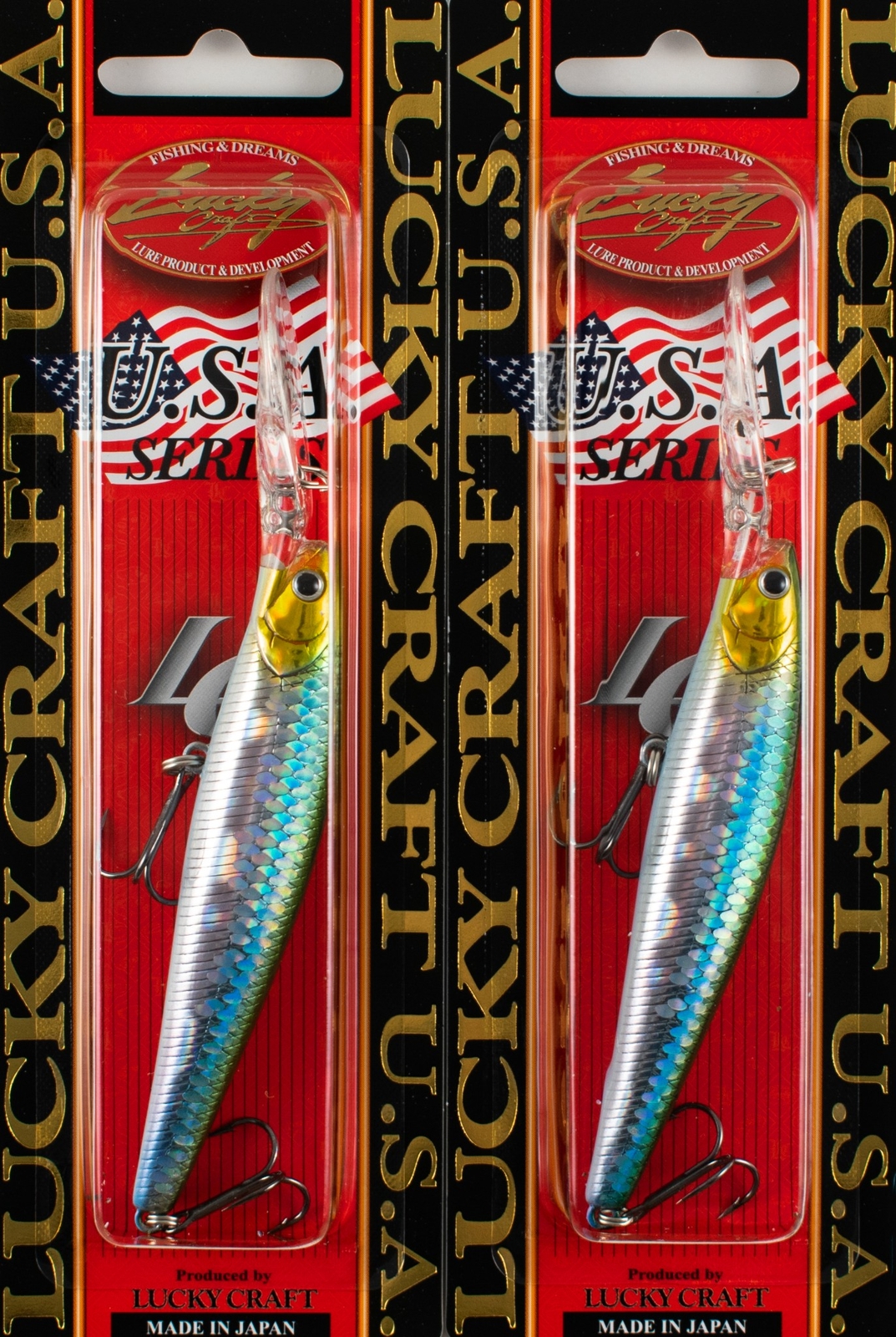 (LOT OF 2) LUCKY CRAFT STAYSEE 90SP V2 7/16OZ SS90SPV2-192 MS JAPAN SHAD D2255