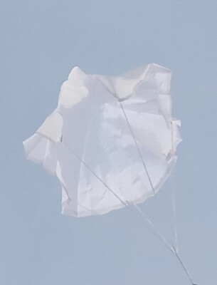 Top Flight Parachute Rip Stop Nylon 18'' White  TOP-PAR-18 White