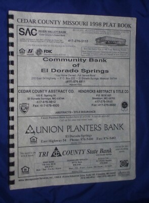 Cedar County Missouri 1998 Plat Book Alphabetical index Cedar County landowners