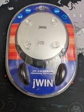 Vintage CD Player w Headphones Factory Sealed jWIN JX-CD335SIL CD-R Compatible