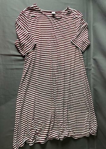 White Striped Dress Size Small jl | eBay