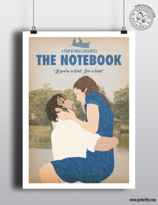 The Notebook Minimalist Movie Poster Print Posteritty Minimal Ryan Gosling Ebay