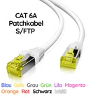 CAT6A patch cable network cable LAN cable S/FTP RJ45 DSL TV Internet 0.25m - 30m