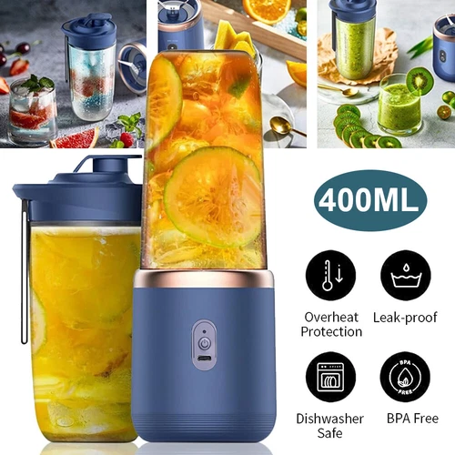 Milchshaker Standmixer Smoothie Maker Mixer Zerkleinerer Multifunktion 400+400ML - Bild 9 von 13