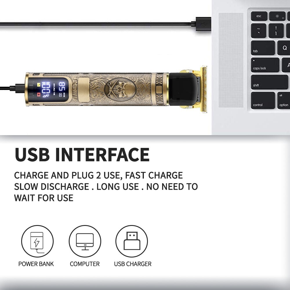 Professional Mens Hair Clippers Shaver Trimmers Machine Cordless Beard Electric