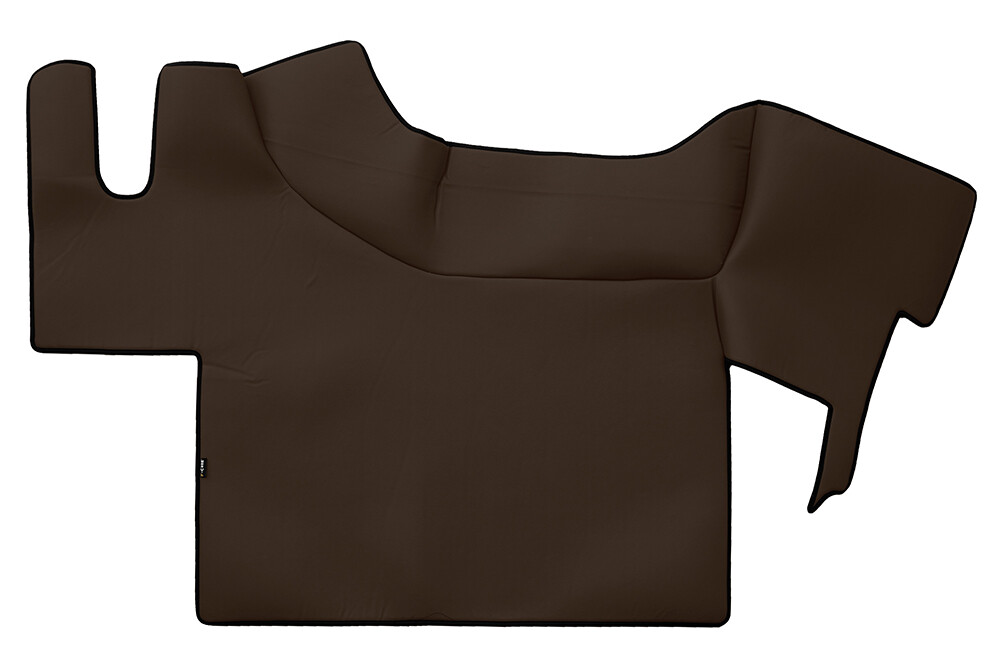 Par Alfombrillas Tapa Cubre Ecopiel Liso Marrón Renault T Suelo Plato