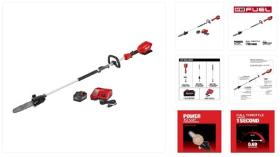 Milwaukee 2825-21PS M18 FUEL 10inch Pole Saw Kit with QUIK-LOK