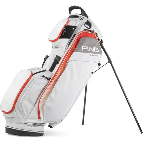 New Ping Hoofer Light Grey/Red 5-Way Top Stand/Carry Bag