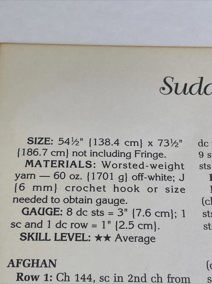 Suddenly Diamonds Afghan Aran Heirlooms Crochet Pattern Needlecraft Shop - Image 3 of 4