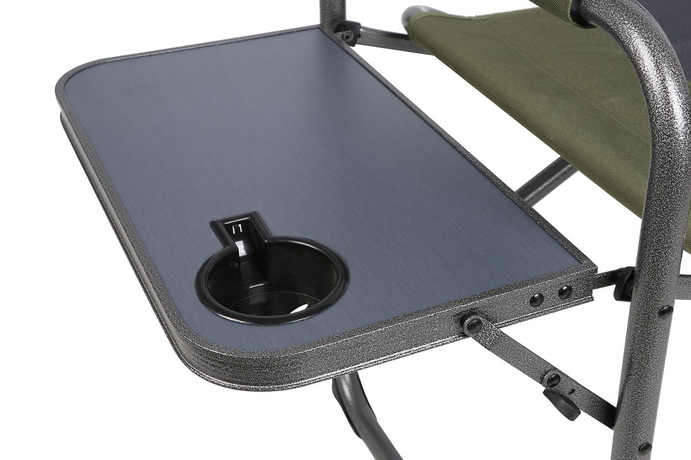 Ozark Trail Oversized Director Chair with Side Table for Outdoor, gray