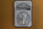 2021(W) $1 American Silver Eagle, T-2, NGC MS70, First Day Issue
