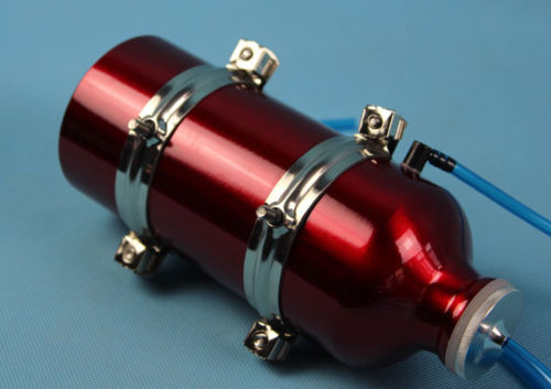 600ml Red Metal Fuel Tank for 23-30.5cc RC Gas Boat Atomik C1 Aquacraft Rio-1588 - Picture 8 of 9