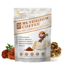 Natural Mushroom Coffee 10-IN-1 Organic Coffee 30 Servings in One Pack - No Odor