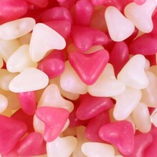 Pink & White Love Heart 500 Gram Jelly Heart Retro Sweet LOVE VALENTINES WEDDING