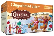 Celestial Seasonings GINGERBREAD SPICE Herbal Holiday Tea 18-Tea Bags BB 8/2026