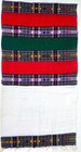 Ethnic Ethiopian long runner handwoven cotton multicolor - 25" x 150"