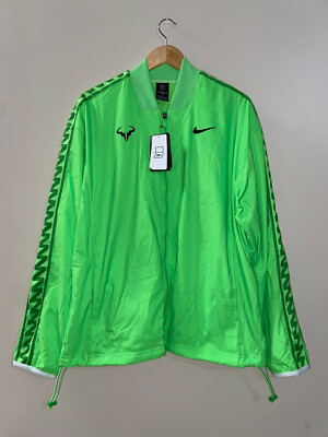 Nike Court Rafa Nadal Green Full-Zip Tennis Jacket CI9135-398