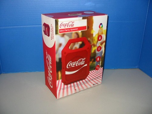 Coca Cola Mini Party Wireless Bluetooth Speaker Red White - New Factory Sealed - Picture 3 of 16