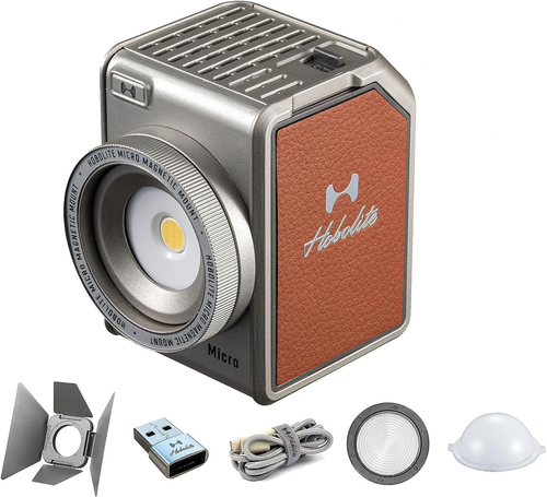 Kit Di Luci Video Micro LED Standard Con Display LCD, Controllo App, Barndoor, C - Foto 8 di 12