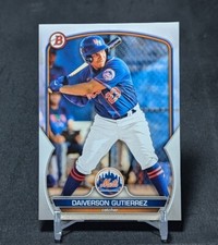 Daiverson Gutierrez Prospect Rookie 2023 Bowman Draft Card #BD-127 New York Mets