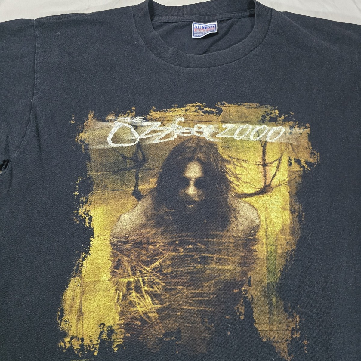 Ozzfest 2000 Tシャツ Lサイズ The Ozzfest 2000 Tour T-Shirt Vintage Faded Black Band Size
