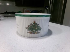 SPODE CHRISTMAS TREE SOUFFLE 7 INCH