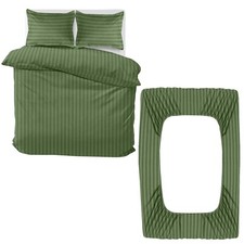 4 Piece Complete Bedding Set Duvet Cover Sets With Fitted Bed Sheet & Pillowcase