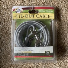 Four Paws Walk-About Tie-Out Cable Heavy Weight for Dogs up to 100 lbs