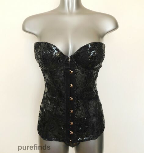 AGENT PROVOCATEUR SOIREE DEZIREE CORSET SIZE 2 UK 8 latex look RRP £1595 NWT