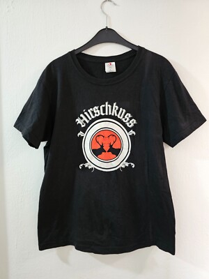 Lustiges Stedman Herren Shirt T-Shirt Kurzarmshirt - Hirschkuss Gr. S