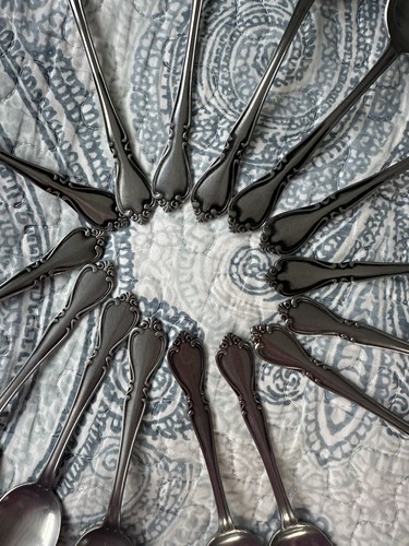 AMC Stainless Steel CREON Japan Spoons 8 Large Spoons, 7 Small Spoons Lot Of 15 - Picture 5 of 6