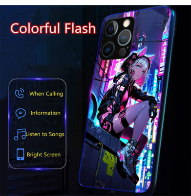 Induction LED Light up Call Flash Phone Case Cover for iPhone 17 16 15 14Pro Max