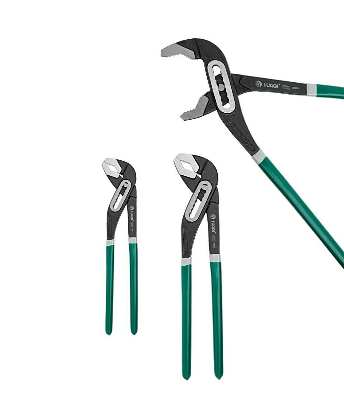 Pinze A Ganascia Sottile HUAQI Pinza Chiave Per Tubi HUAQI, Ganascia Sottile, Misure 8 10 12, Per Pompe Acqua E Idraulici Pinza Chiave Regolabile HUAQI Ganascia Sottile Idraulica - Foto 9