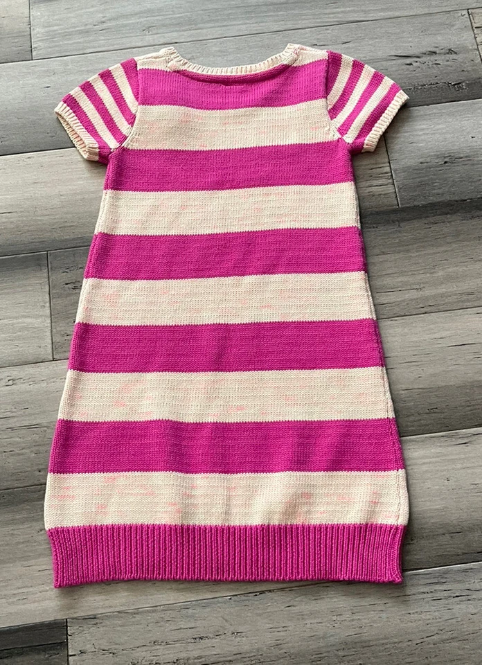Vestido Suéter Gymboree Rosa Rayas Manga Corta Cuento de Hadas Bosque Talla 7 Foto 2 de 4
