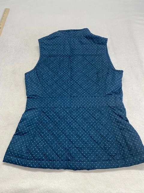 Chaleco Merona Mujer Cremallera Completa Botón Diseño Lunares Talla Mediana Foto 2 de 4